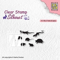 Nellie Snellen Clear Stamp Silhouette - Small Crawling Animals