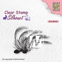 Nellie Snellen Clear Stamp Silhouette - Blooming Grass 3