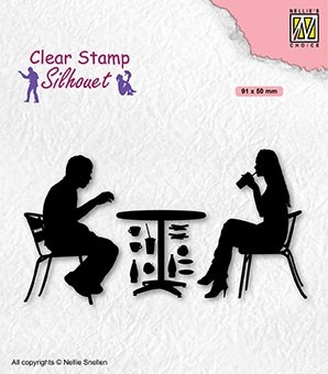 Nellie Snellen Clear Stamp Silhouette - Terrace