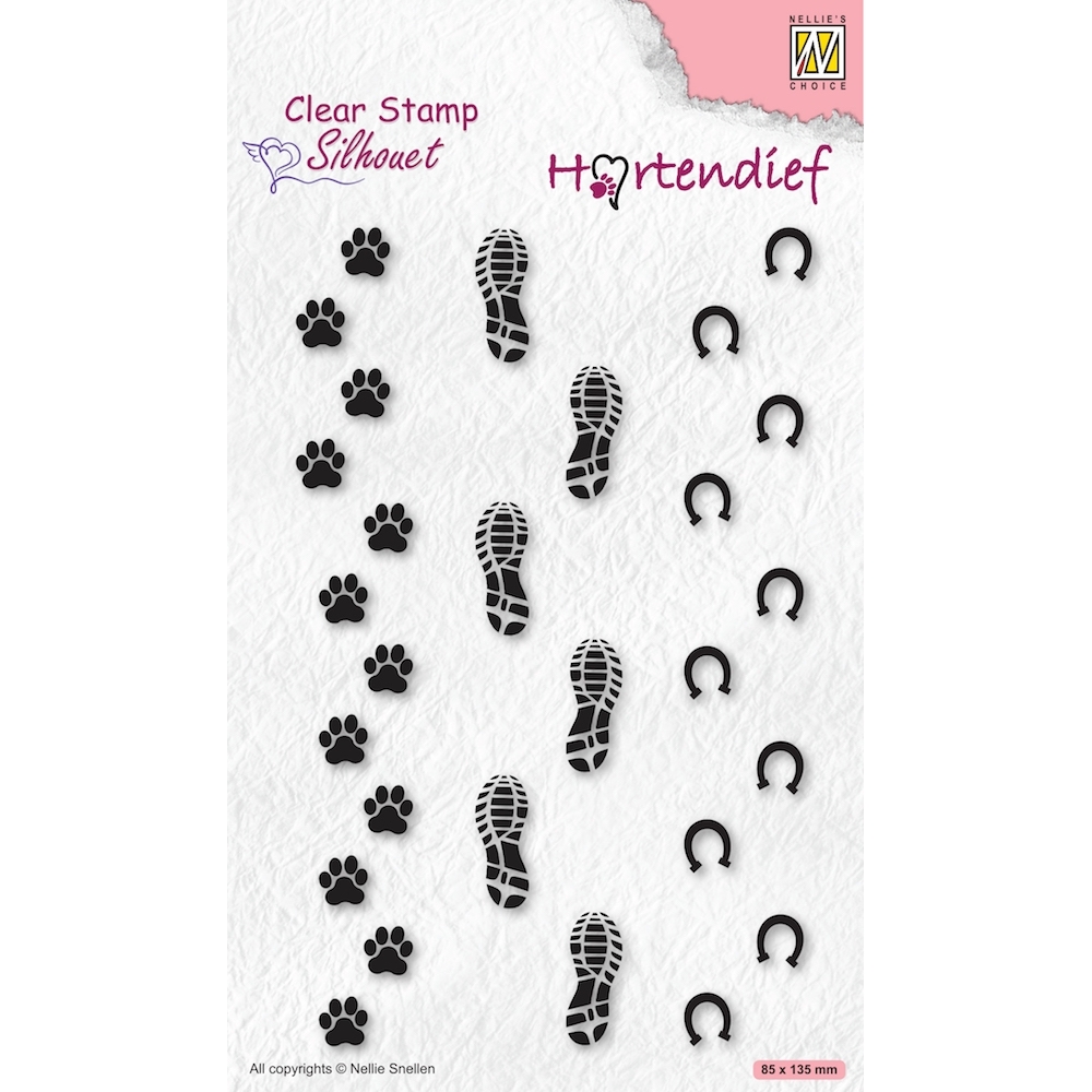 Nellie Snellen Clear Stamp Silhouet - Footprints