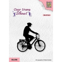 Nellie Snellen Clear Stamp Silhouet Sports - Cycling