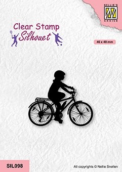 Nellie Snellen Clear Stamp Silhouet Sports - Cycling 2