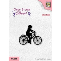 Nellie Snellen Clear Stamp Silhouet Sports - Cycling 2