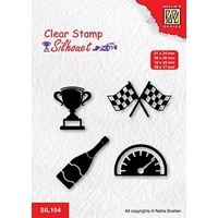 Nellie Snellen Clear Stamp Silhouet - Formula One Serie 3