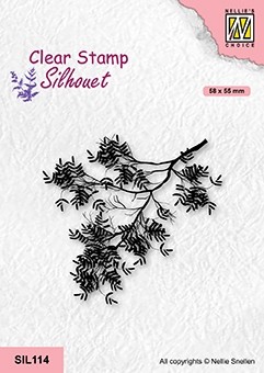 Nellie Snellen Clear Stamp Silhouette - Acacia Branch