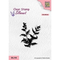 Nellie Snellen Clear Stamp Silhouette - Fern Branch