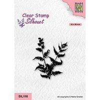 NEW Nellie Snellen Clear Stamp Silhouette - Fern Branch