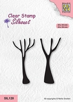 Nellie Snellen Clear Stamp Silhouette - Tree Trunks
