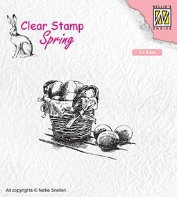 Nellie Snellen Clear Stamp Spring - Easter Eggs