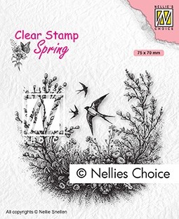 Nellie Snellen Clear Stamp Spring - Spring is in the air