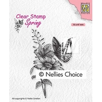 Nellie Snellen Clear Stamp Spring - Butterfly