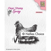 Nellie Snellen Clear Stamp Spring - Mother Hen