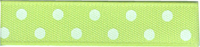 Mini Polka Dot Ribbon - Leaf 10mm x 20m Mini Polka Dot Ribbon - Leaf 10mm x 20m
