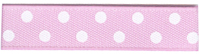 Mini Polka Dot Ribbon - Pink 10mm x 20m Mini Polka Dot Ribbon - Pink 10mm x 20m