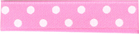 Mini Polka Dot Ribbon - Hot Pink 10mm x 20m