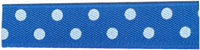 Mini Polka Dot Ribbon - Royal 10mm x 20m Mini Polka Dot Ribbon - Royal 10mm x 20m