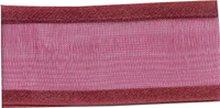 Satin Edge Organza - Burgundy 10mm x 25m Satin Edge Organza - Burgundy 10mm x 25m