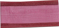 Satin Edge Organza - Burgundy 15mm x 25m