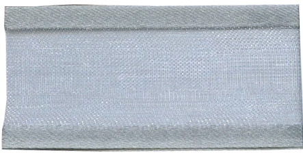 Satin Edge Organza - Grey 10mm x 25m