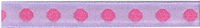 Polyester Taffeta with Embroidered Dots - Lilac/Cerise 10mm x 20m