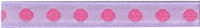 Polyester Taffeta with Embroidered Dots - Lilac/Cerise 10mm x 20m Polyester Taffeta with Embroidered Dots - Lilac/Cerise 10mm x 20m
