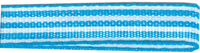 Polyester Stripe Ribbon - Aqua 10mm x 25m Polyester Stripe Ribbon - Aqua 10mm x 25m
