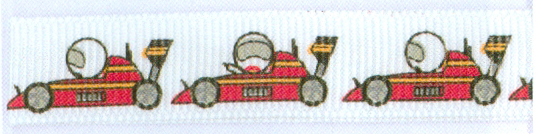 Racing Car White 12mm 20m