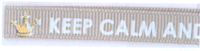 Keep Calm and Craft on (Silver Grey) 10mm x 20m