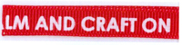 Keep Calm and Craft on (Red) 10mm x 20m Keep Calm and Craft on (Red) 10mm x 20m