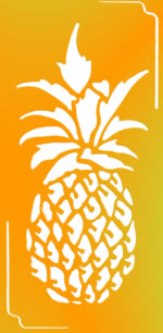 Brass Stencil - Pineapple