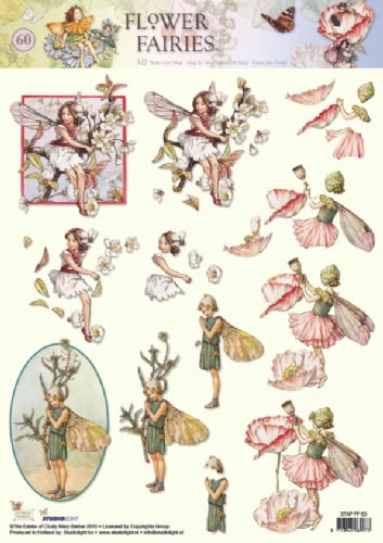 Studiolight A4 Flower Fairies 3D (10 Sheets) NOW HALF PRICE