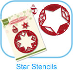 Star Embossing Stencils + 3D Papers