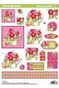 Two in One Pyramid 3D - Flowers (10 Sheets) NOW HALF PRICE