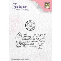 Nellie Snellen Texture Clear Stamp - Writing
