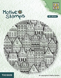 Nellie Snellen Motive Clear Stamps - Dancing Houses