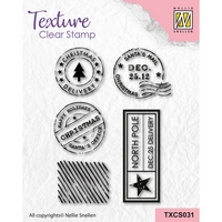 Nellie Snellen Texture Clear Stamps - Snail Mail