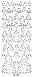 Starform Velvet Stickers - Assorted Christmas Trees