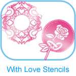 With Love Embossing Stencils