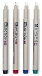 Pigma Micron Pens - Point size 005
