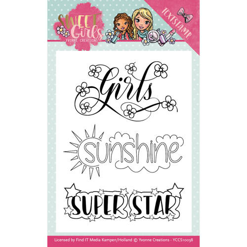 Yvonne Creations Sweet Girls Clear Stamp