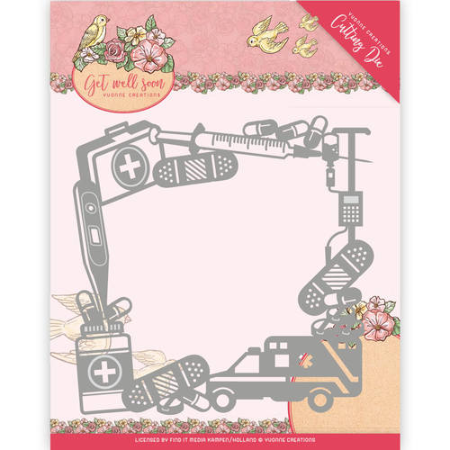 Yvonne Creations Get Well Soon Cutting Die - Get Well Frame