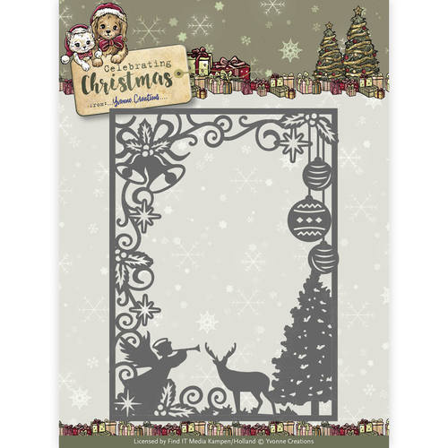 Yvonne Creations Celebrating Christmas Cutting Die - Scene Rectangle Frame