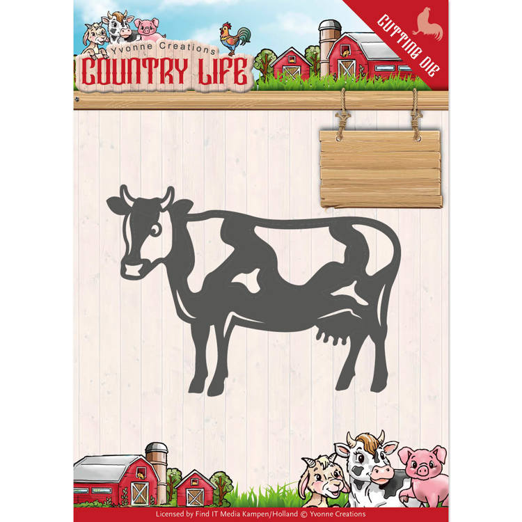 Yvonne Creations Country Life Cutting Die - Cow