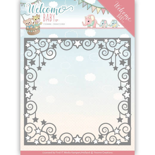 Yvonne Creations Welcome Baby Cutting Die - Star Frame