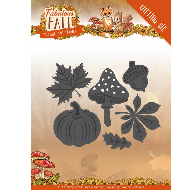 Yvonne Creations Fabulous Cutting Dies - Autumn Leaves