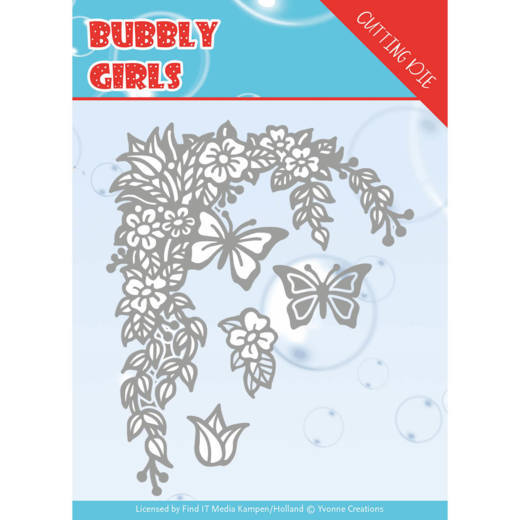 Yvonne Creations Bubbly Girls Cutting Dies - Flower Corner
