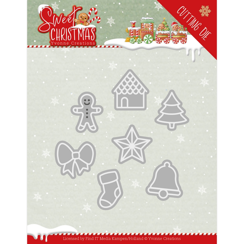Yvonne Creations Sweet Christmas Cutting Dies - Sweet Christmas Cookies