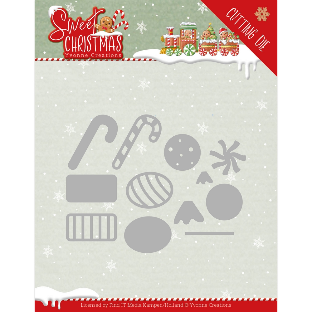 Yvonne Creations Sweet Christmas Cutting Dies - Sweet Christmas Candy