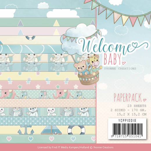 Yvonne Creations Welcome Baby Paper Pack