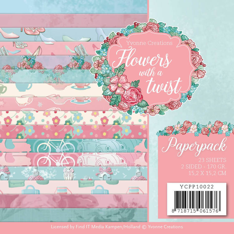 Yvonne Creations Flowers with a Twist Paper Pack